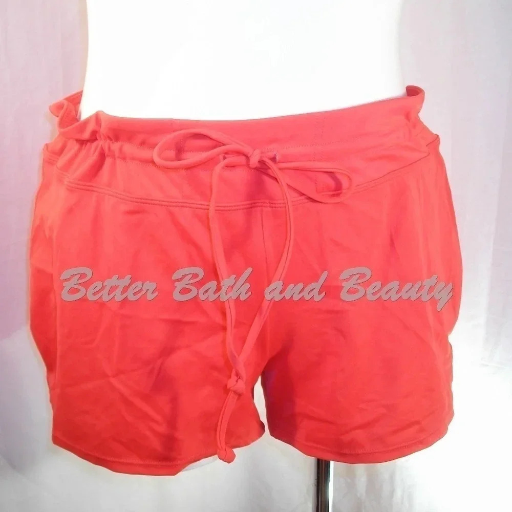 Tropical Escape Drawstring Swim‎ Shorts Red